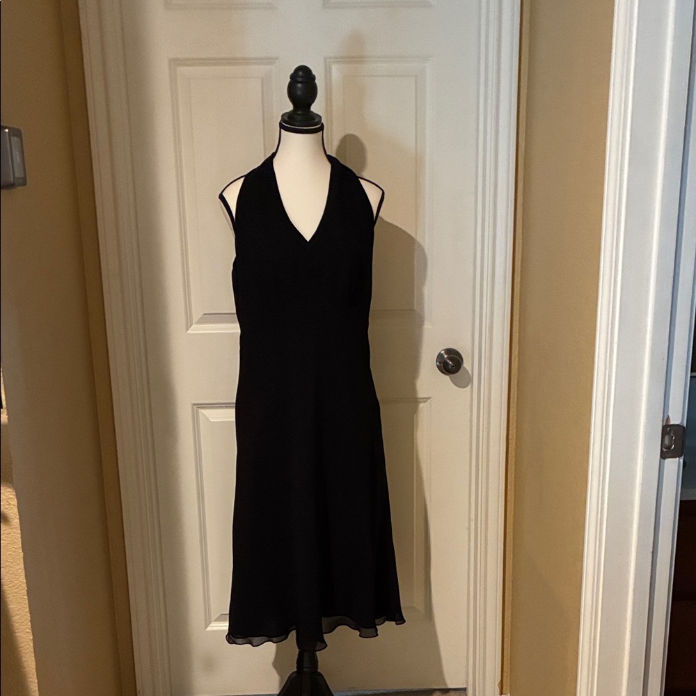 Ann Taylor Black Backless Dress